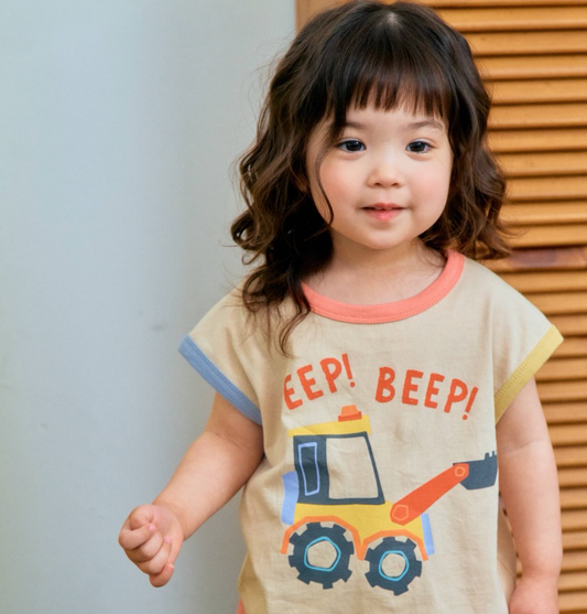 KIDS CRANE SLEEVELESS SETS
