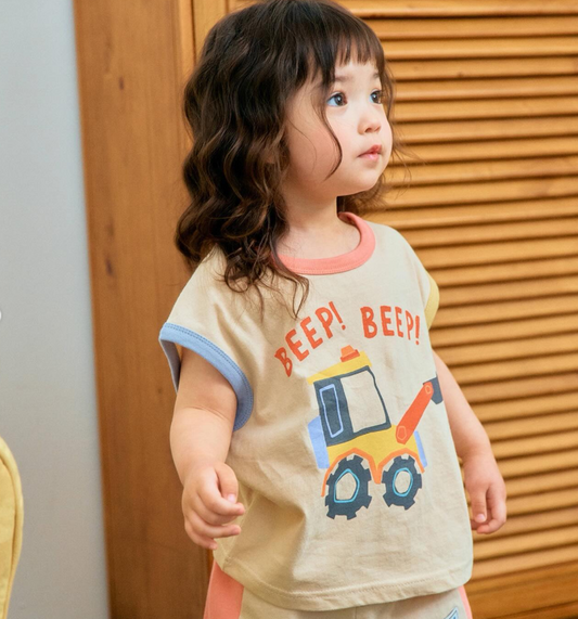 KIDS CRANE SLEEVELESS SETS