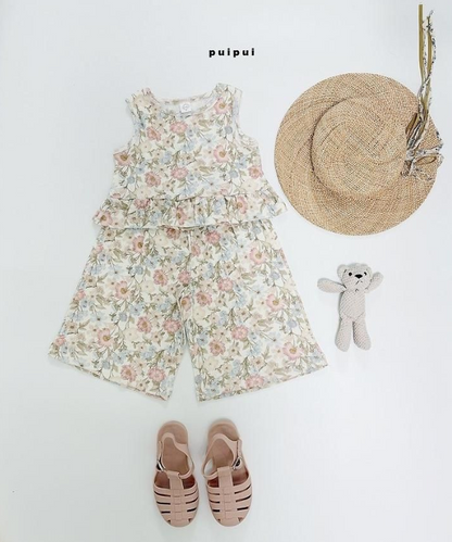 GIRLS ROMANTIC FLORAL PICNIC SETUP (2 COLORS)