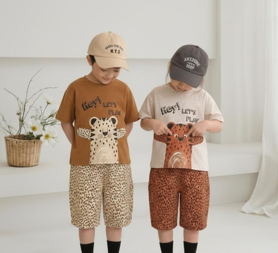 KIDS HUG CHEETAH T-SHIRT