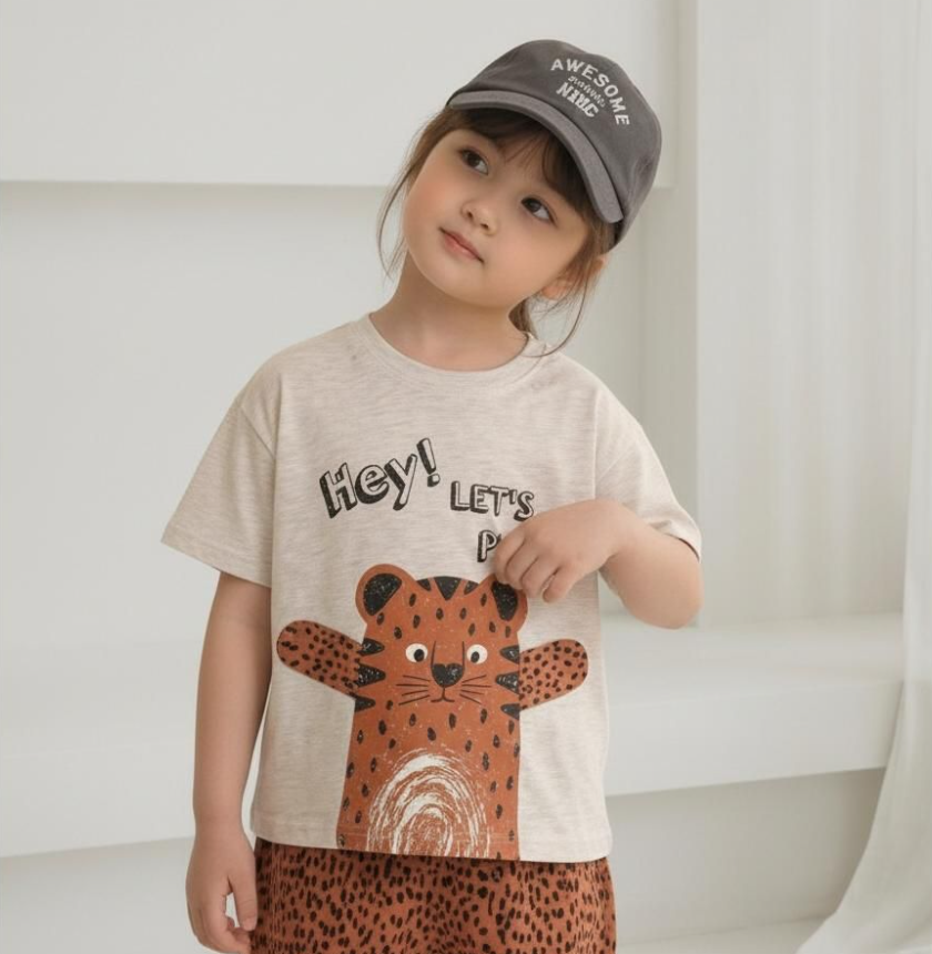 KIDS HUG CHEETAH T-SHIRT