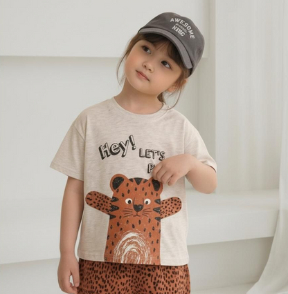 KIDS HUG CHEETAH T-SHIRT