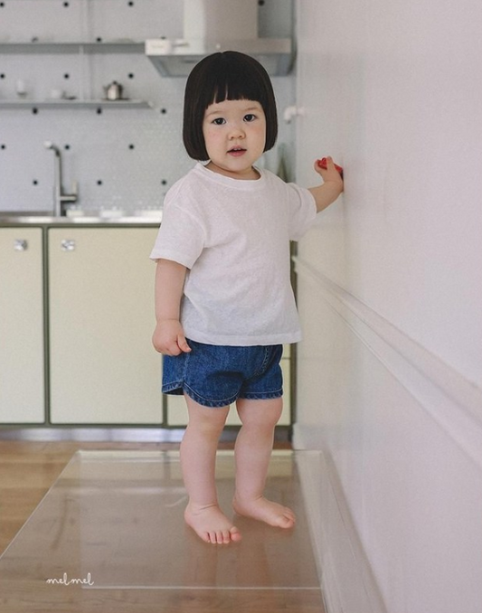 BABY SUMMER DENIM SHORTS