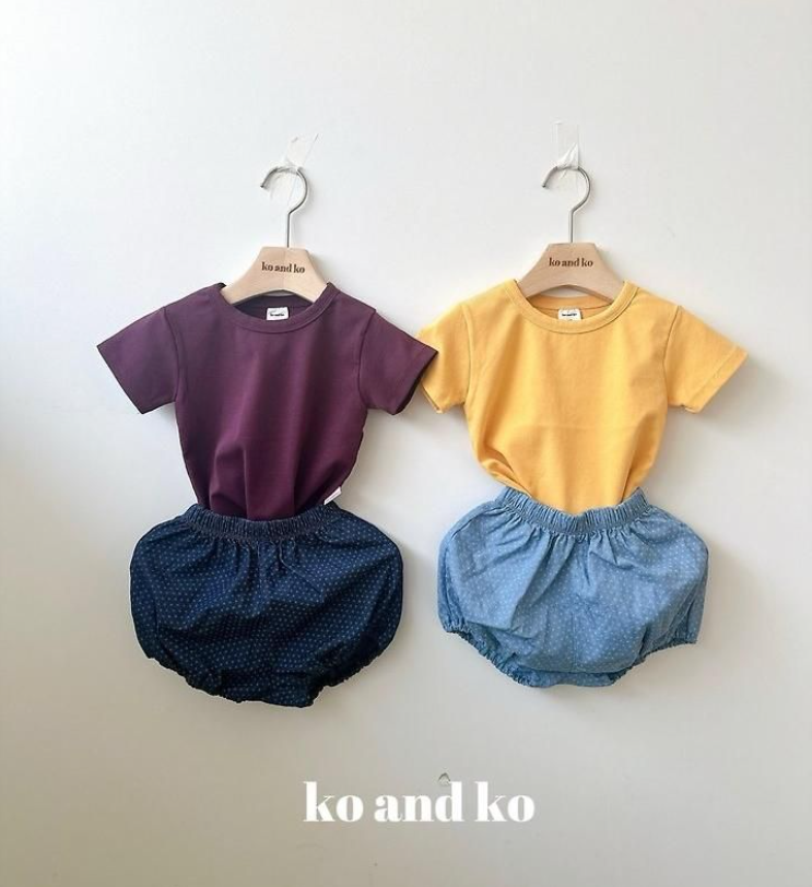 BABY PLAIN COZY T-SHIRT (2 COLORS)