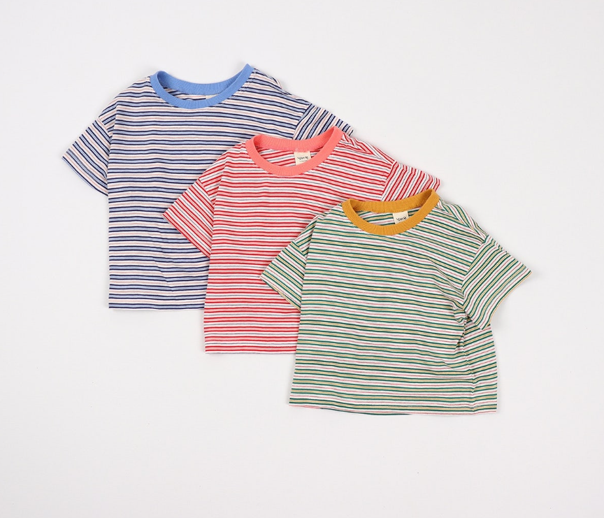 LIGHTWEIGHT STRIPED T-SHIRT (3 COLORS)