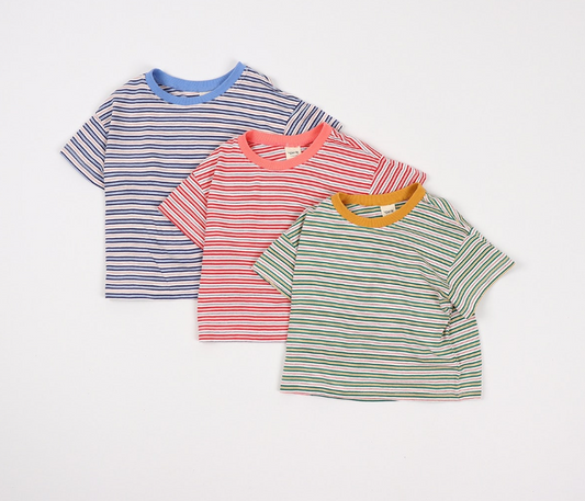 LIGHTWEIGHT STRIPED T-SHIRT (3 COLORS)