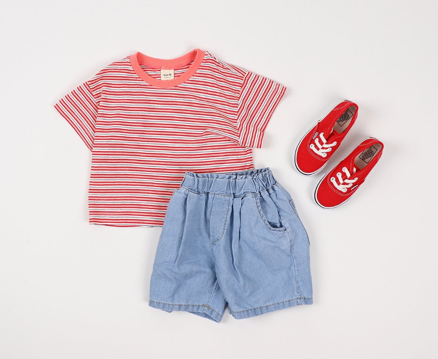 LIGHTWEIGHT STRIPED T-SHIRT (3 COLORS)