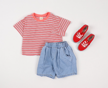 LIGHTWEIGHT STRIPED T-SHIRT (3 COLORS)
