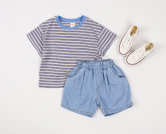 LIGHTWEIGHT STRIPED T-SHIRT (3 COLORS)