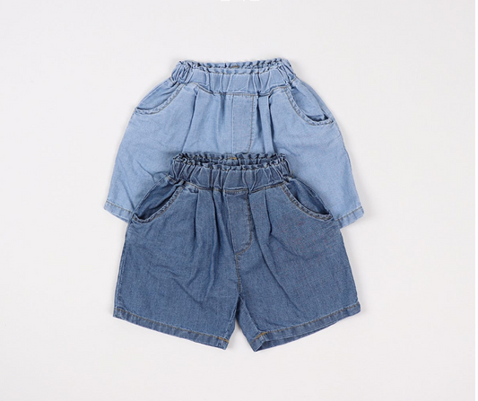 CASUAL DENIM SHORTS (2 COLORS)