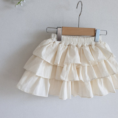 GIRLS LAYERED RUFFLE SKIRT