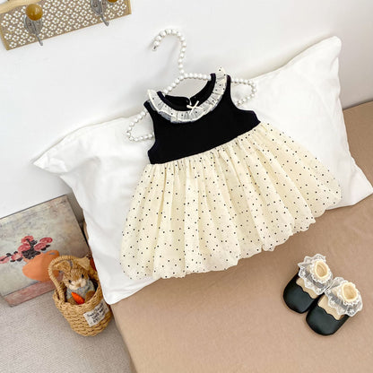 BABY DOTTED FORMAL DRESS