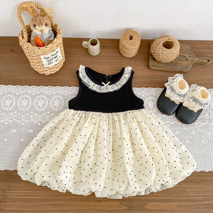 BABY DOTTED FORMAL DRESS