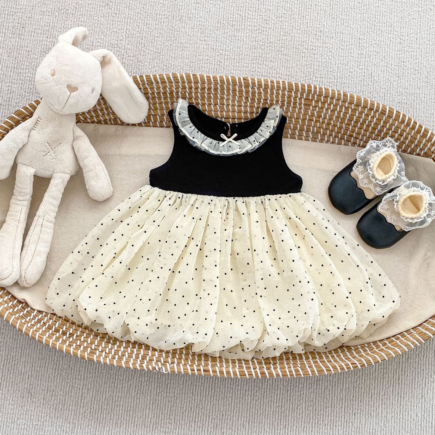 BABY DOTTED FORMAL DRESS