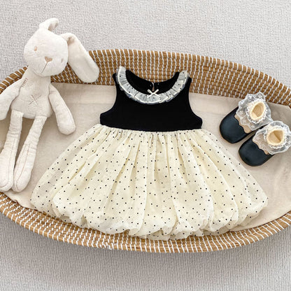 BABY DOTTED FORMAL DRESS
