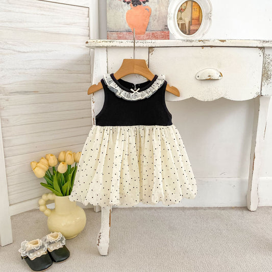 BABY DOTTED FORMAL DRESS