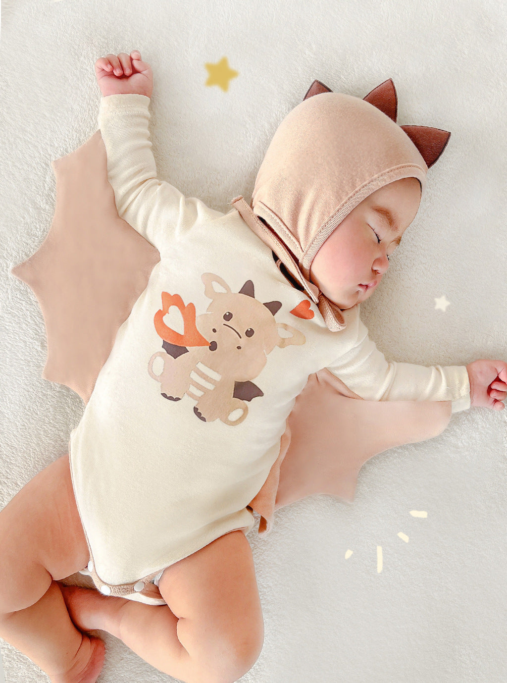 BABY DRAGON ONSIE WITH HAT (2 COLORS)