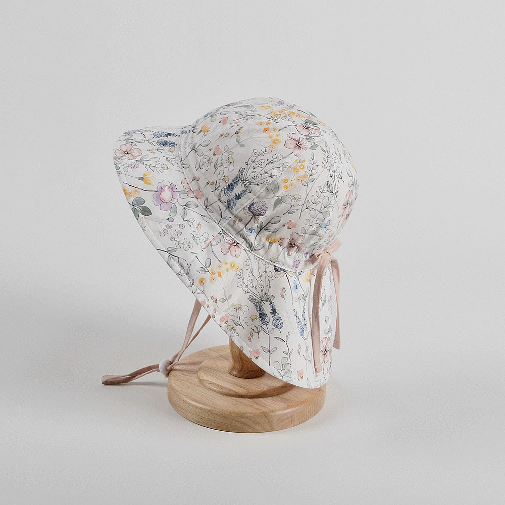 KIDS FLORAL REVERSIBLE PLAY HAT