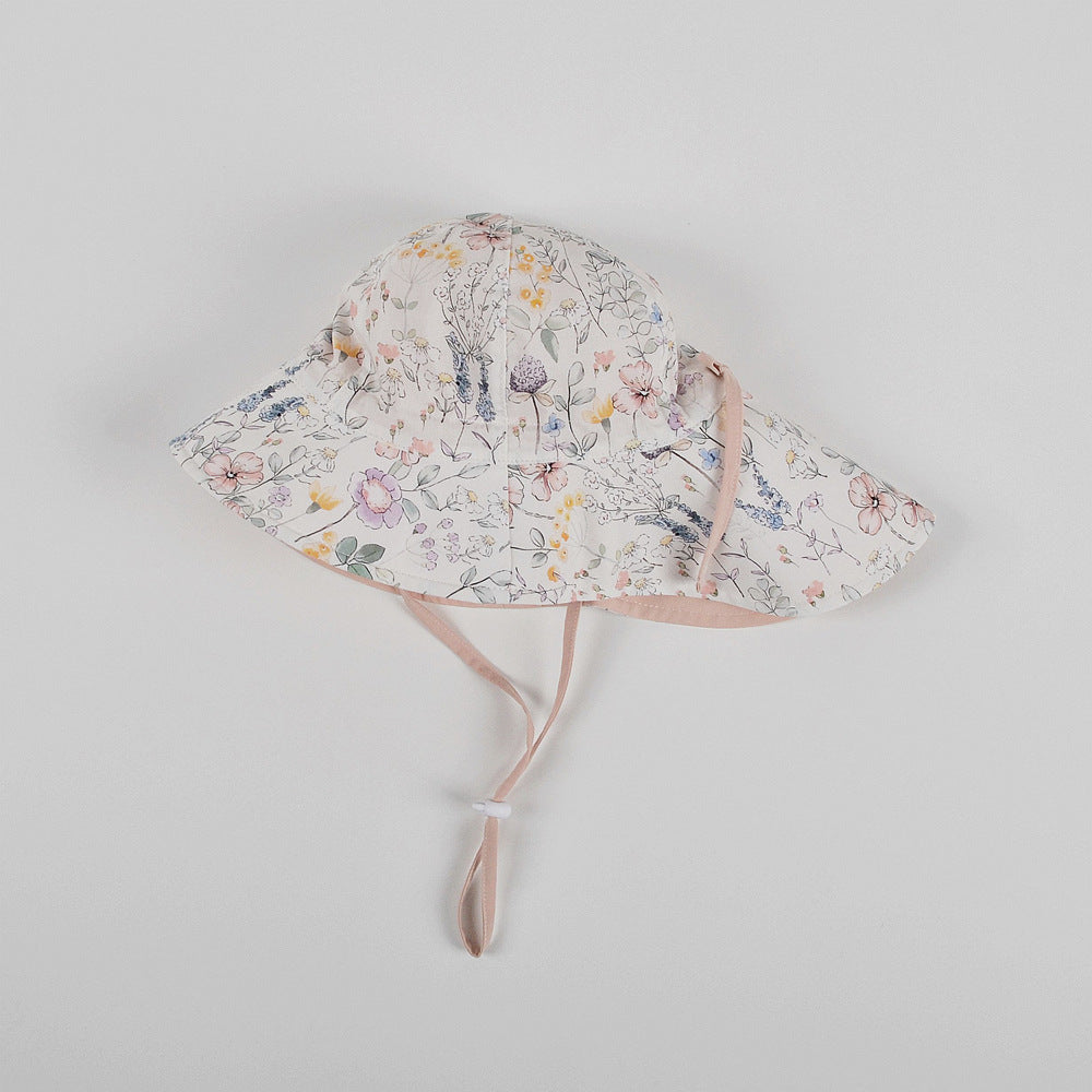 KIDS FLORAL REVERSIBLE PLAY HAT