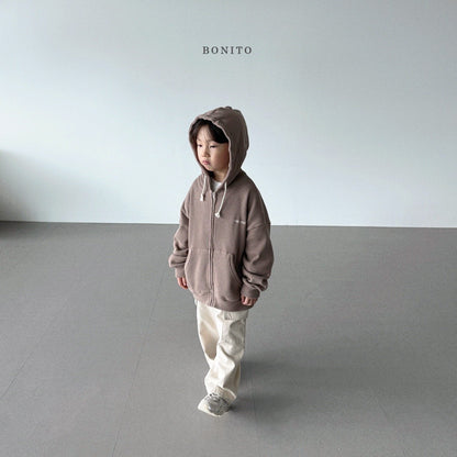 Kids Waffle Hoodie Zip-Up