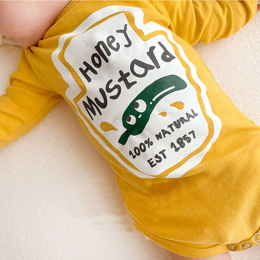BABY MUSTARD ONSIE WITH HAT