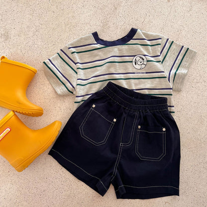 PEANUTS STRIPED T-SHIRT