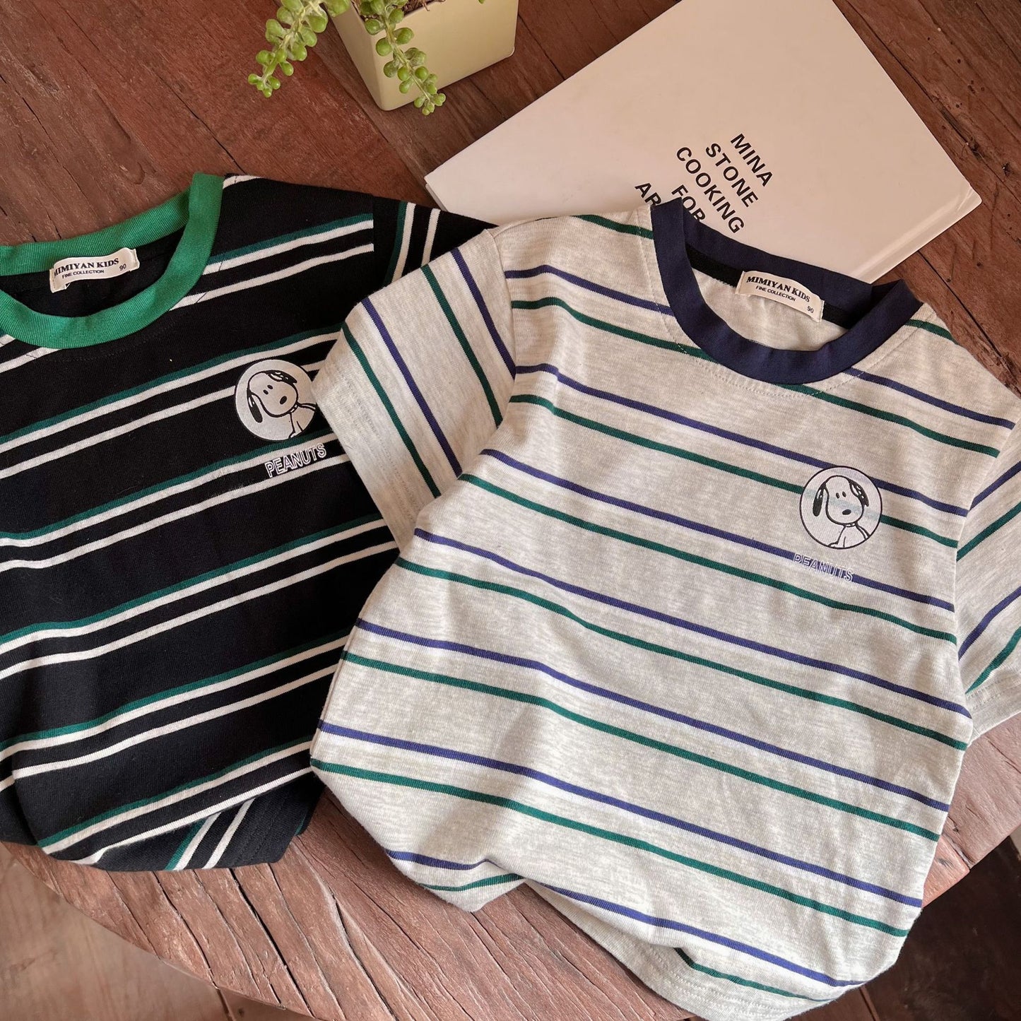 PEANUTS STRIPED T-SHIRT