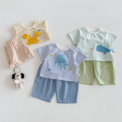 KIDS SEA ANIMAL DAILY T-SHIRT