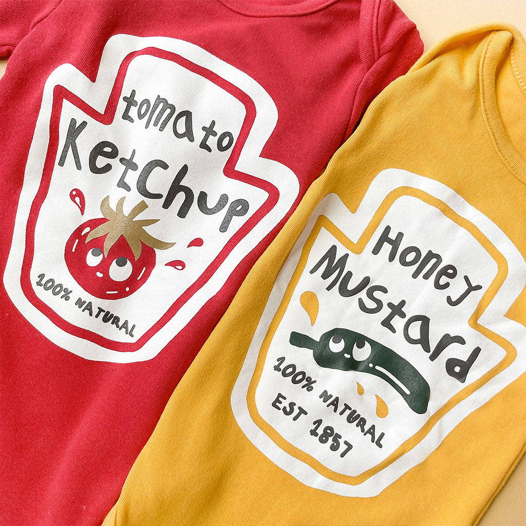 BABY KETCHUP ONSIE WITH HAT